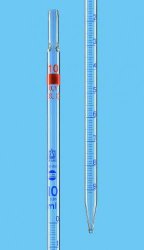 Slika za PIPETA GRADUIRANA STAKLO 1ML: 0,01ML KLASA AS GRADUIRANA PLAVIM