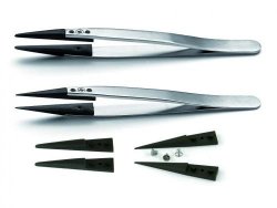 Slika za TWEEZERS WITH REPLACEABLE PLASTIC TIP 13